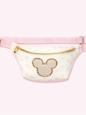 Stoney Clover Lane Mickey & Minnie Pastel Hearts Fanny Pack
